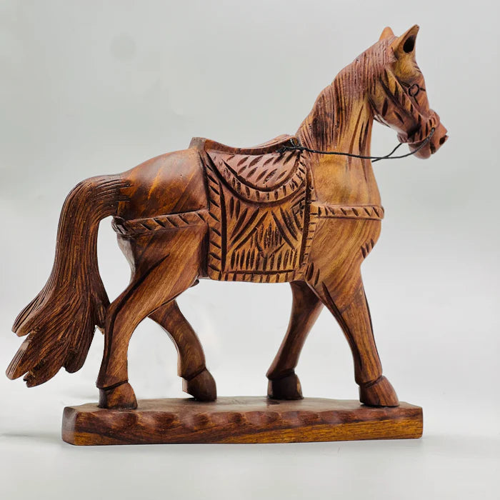 Sheesham Wood Horse Sculpture Sheesham Wood Horse Sculpture