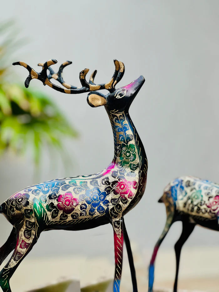 Brass Deer Sculpture (Set Of 2) Brass Deer Sculpture (Set Of 2)