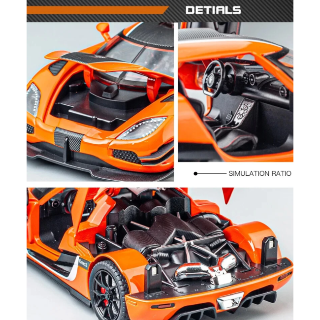 1:24 Diecast Koenigsegg One Model Car 1:24 Diecast Koenigsegg One Model Car