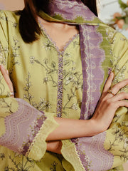 Pret 3Pc Printed Cambric Suit - EWTKP5-81722-3P