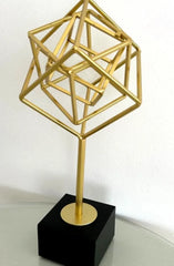 Gold Square Ornament