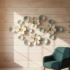 3D Metallic Bloom Wall Hanging