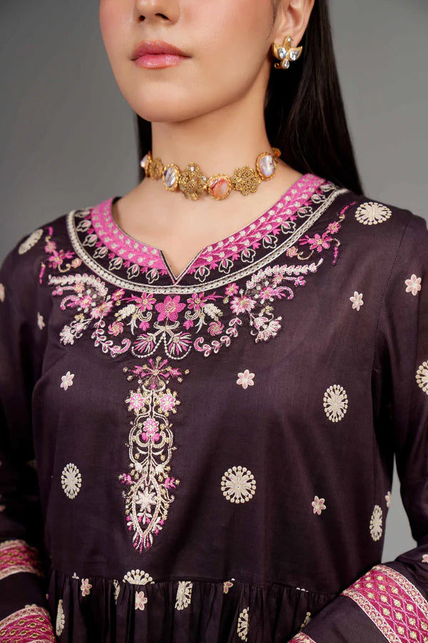 3 Piece - Printed Embroidered Suit - 42402064 3 Piece - Printed Embroidered Suit - 42402064