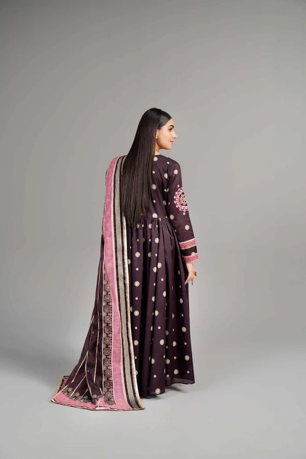 3 Piece - Printed Embroidered Suit - 42402064 3 Piece - Printed Embroidered Suit - 42402064