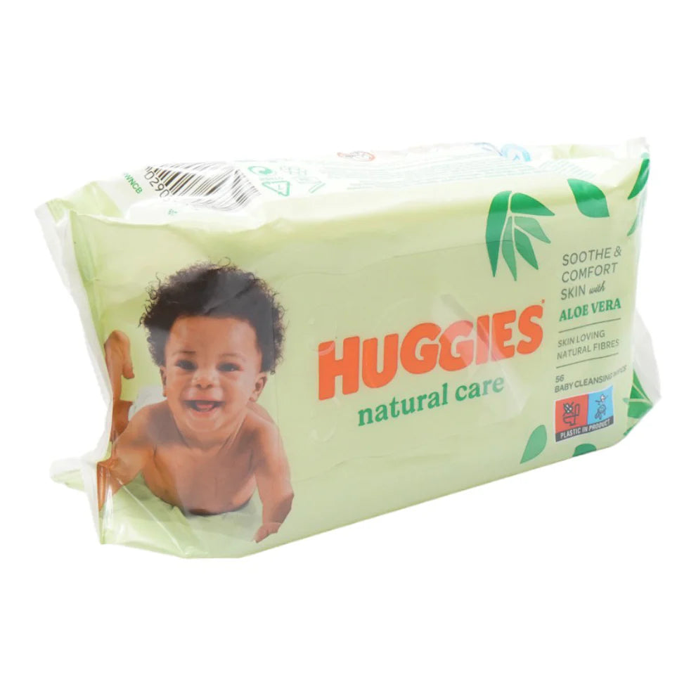 HUGGIES BABY WIPES NATURAL CARE WITH ALOE VERA 56 PC HUGGIES BABY WIPES NATURAL CARE WITH ALOE VERA 56 PC