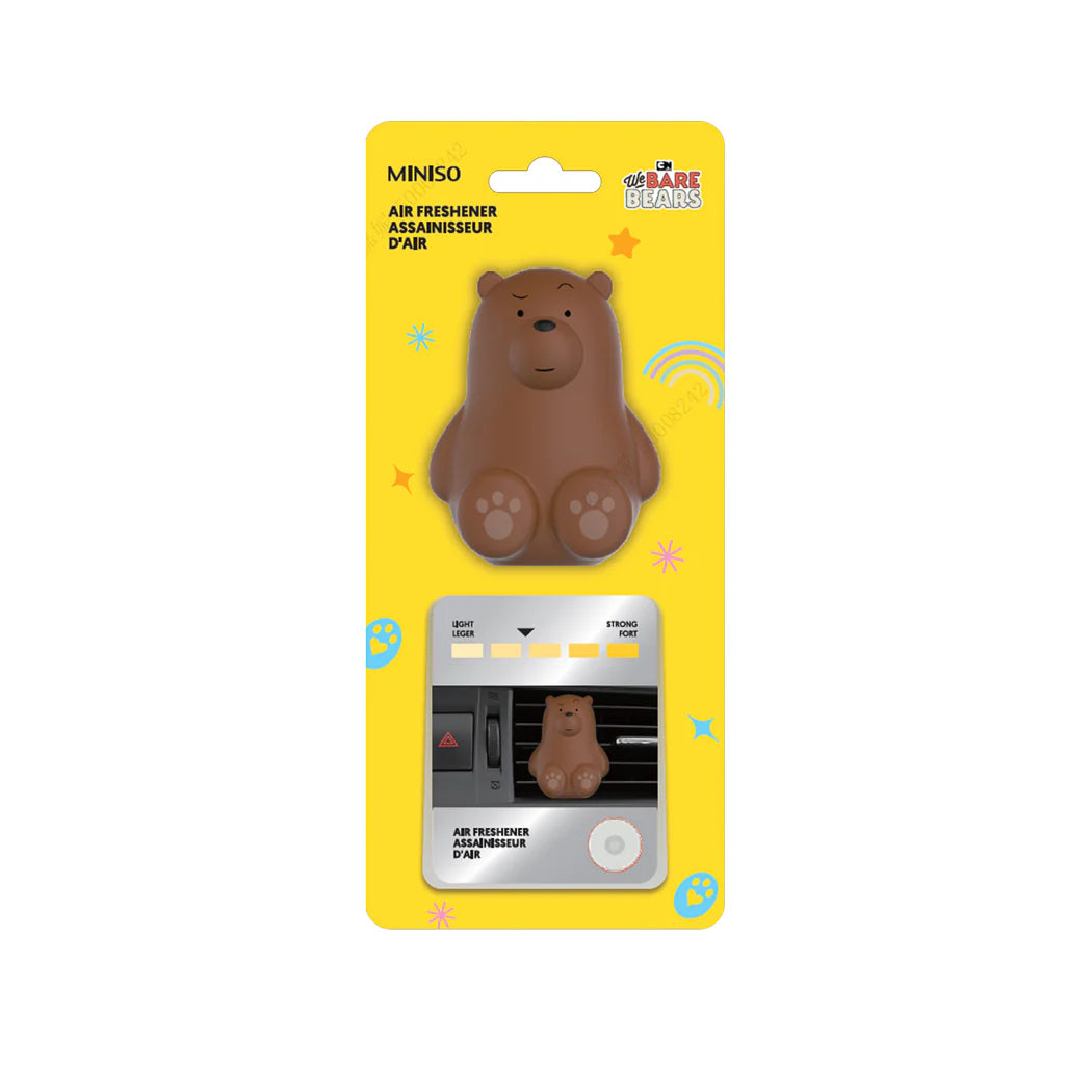 We Bare Bears Collection Car Air Freshener (Citrus)(Grizz) We Bare Bears Collection Car Air Freshener (Citrus)(Grizz)