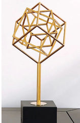 Gold Square Ornament