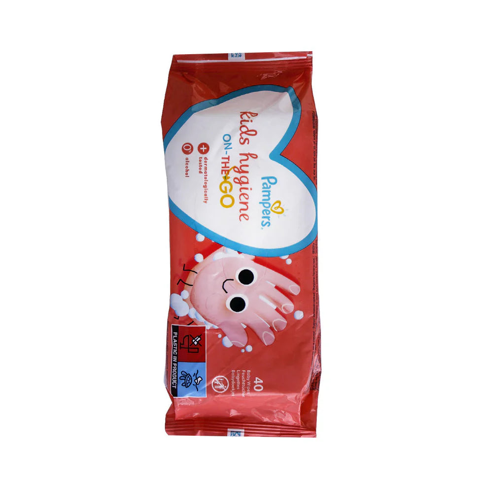 PAMPERS BABY WIPES KIDS HYGIENE ON THE GO 40S PAMPERS BABY WIPES KIDS HYGIENE ON THE GO 40S