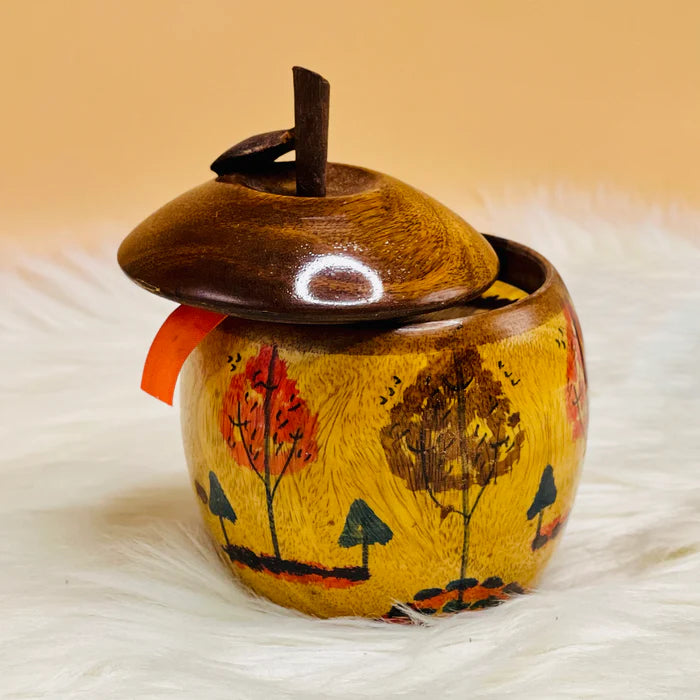 Apple Shaped Wooden Tea Coaster Apple Shaped Wooden Tea Coaster