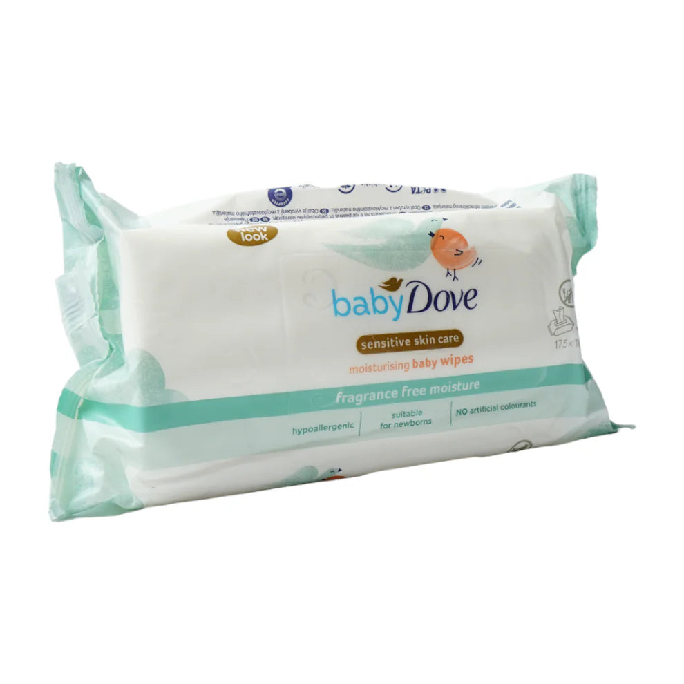 DOVE BABY WIPES SENSITIVE FRAGRANCE FREE MOISTURE 50S DOVE BABY WIPES SENSITIVE FRAGRANCE FREE MOISTURE 50S