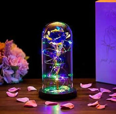 Artificial Fairy LED Dome Rose Decor