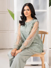 Lawn Co-ord Set-Embroidered (Pret)