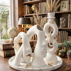 Abstract Harmony Sculptural Vases Set (3 Pcs)