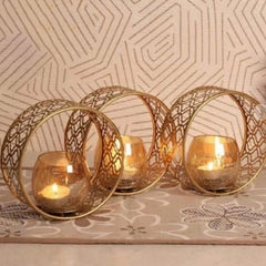 Round Arabic Candle Sconce