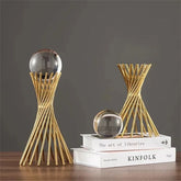 Crystal Ball Triangular Ornament