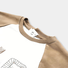 INFANT BOYS COTTON INTERLOCK ROMPER-OFF-WHITE