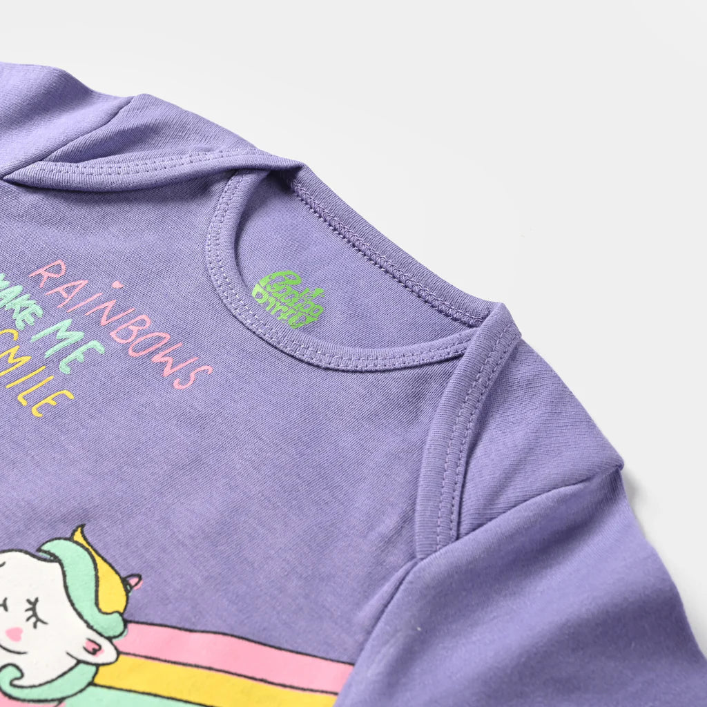 INFANT UNISEX COTTON INTERLOCK BASIC ROMPER RAINBOW-V.TULIP INFANT UNISEX COTTON INTERLOCK BASIC ROMPER RAINBOW-V.TULIP