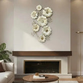 Golden Blossom Metal Wall Art