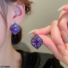 CETH669 ZCD Leaf Ear Tops Pair - CETH