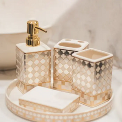Ceramic Tray Bathroom Set