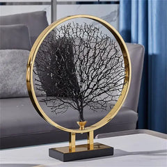 Metal Coral Tree Ornament