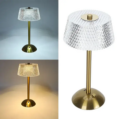 Cordless Touch Dimmable Crystal Lamp (3 Colors)