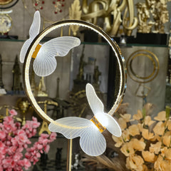 Metal Round Butterfly Floor Lamp