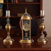 European Vintage Metal Table Clock