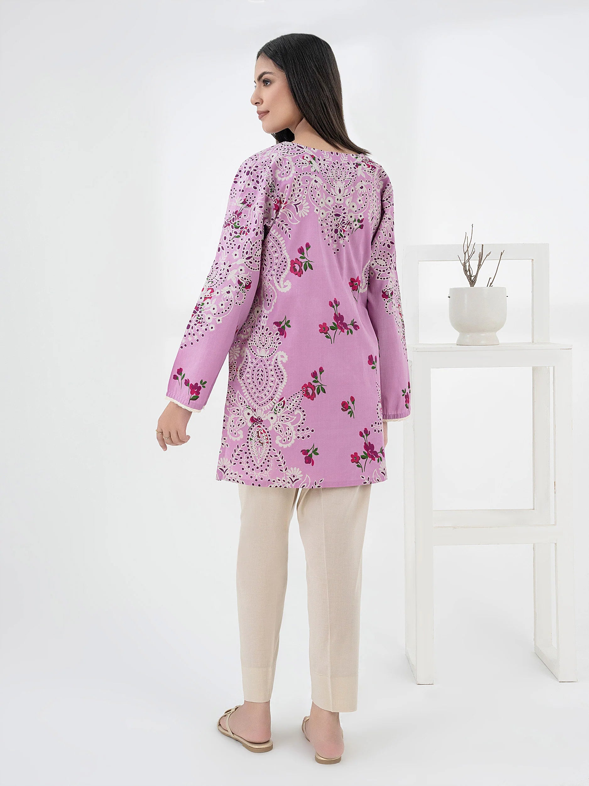 Cambric Kurti-Paste Print (Pret) Cambric Kurti-Paste Print (Pret)