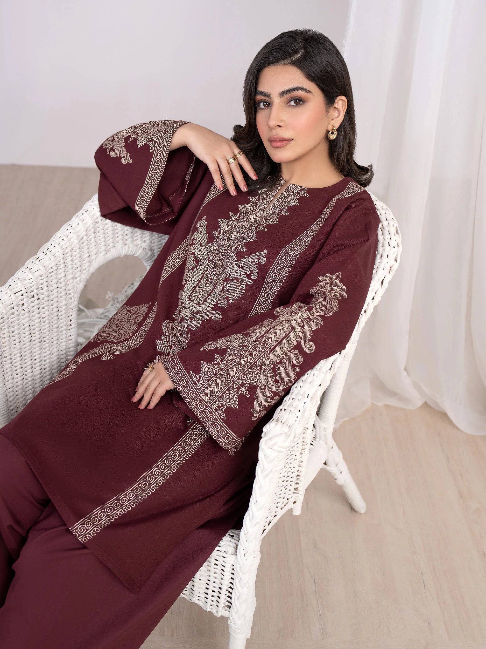 Khaddar Shirt-Printed(Unstitched) Khaddar Shirt-Printed(Unstitched)