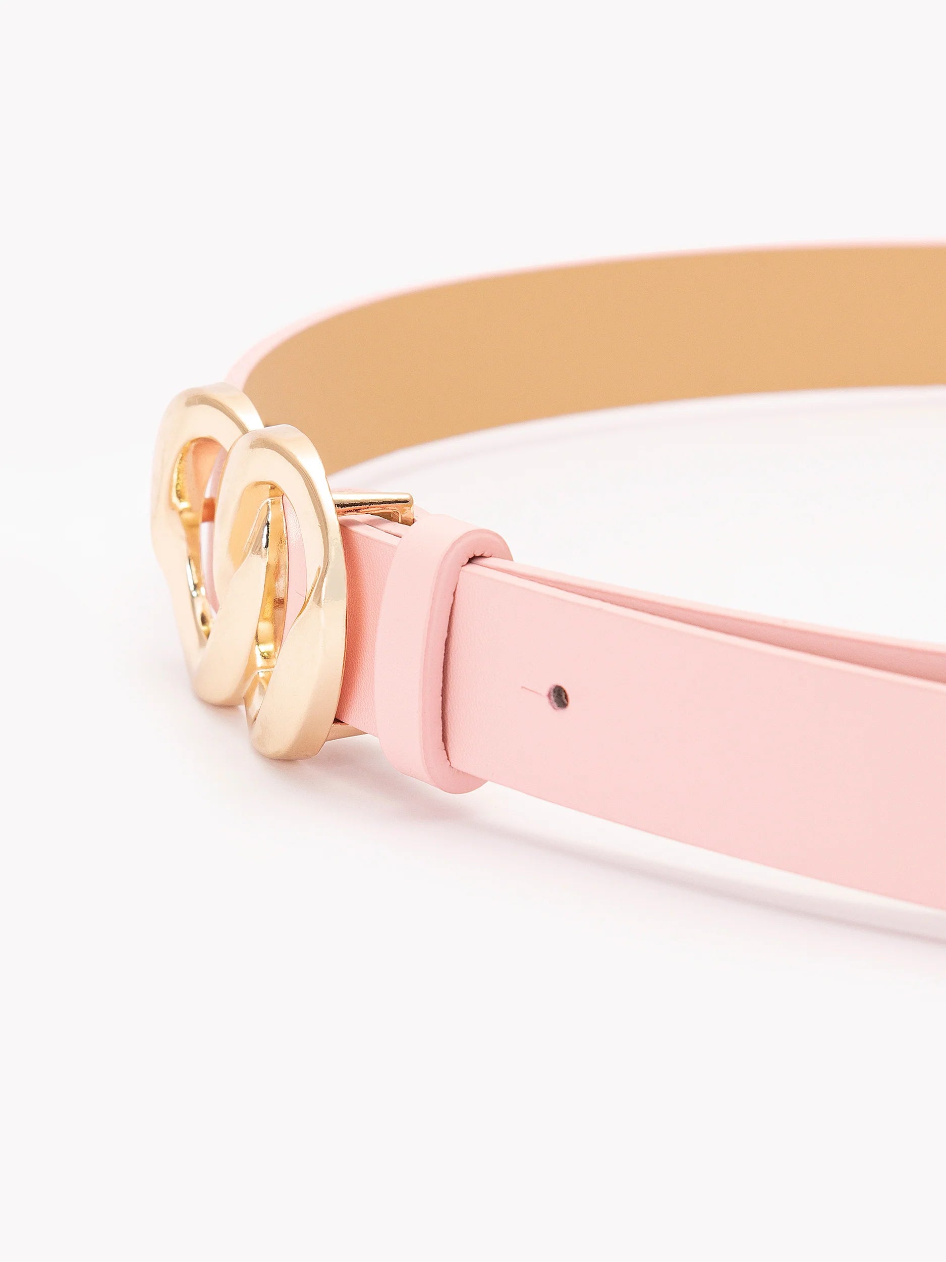 Looped Metallic Buckle Belt Looped Metallic Buckle Belt