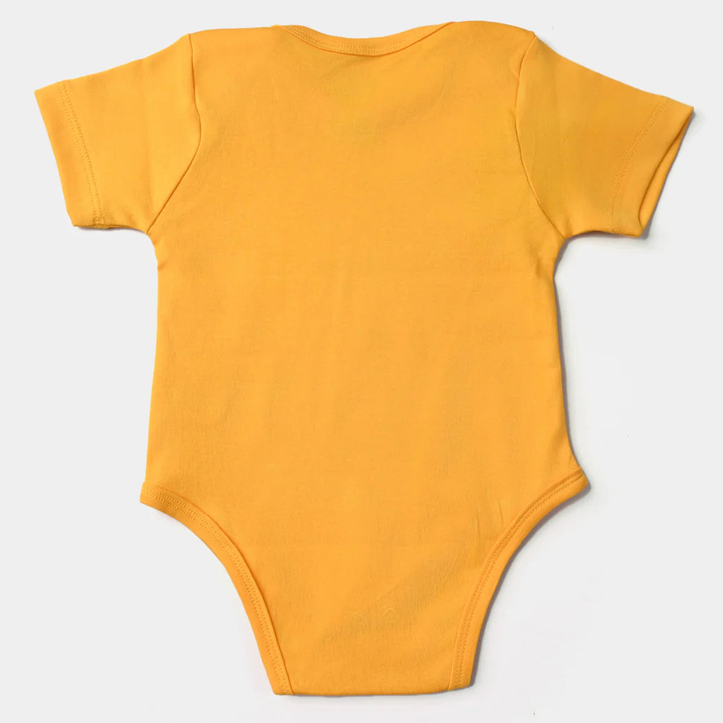 INFANT UNISEX COTTON INTERLOCK ROMPER NANA & NANI-CITRUS INFANT UNISEX COTTON INTERLOCK ROMPER NANA & NANI-CITRUS