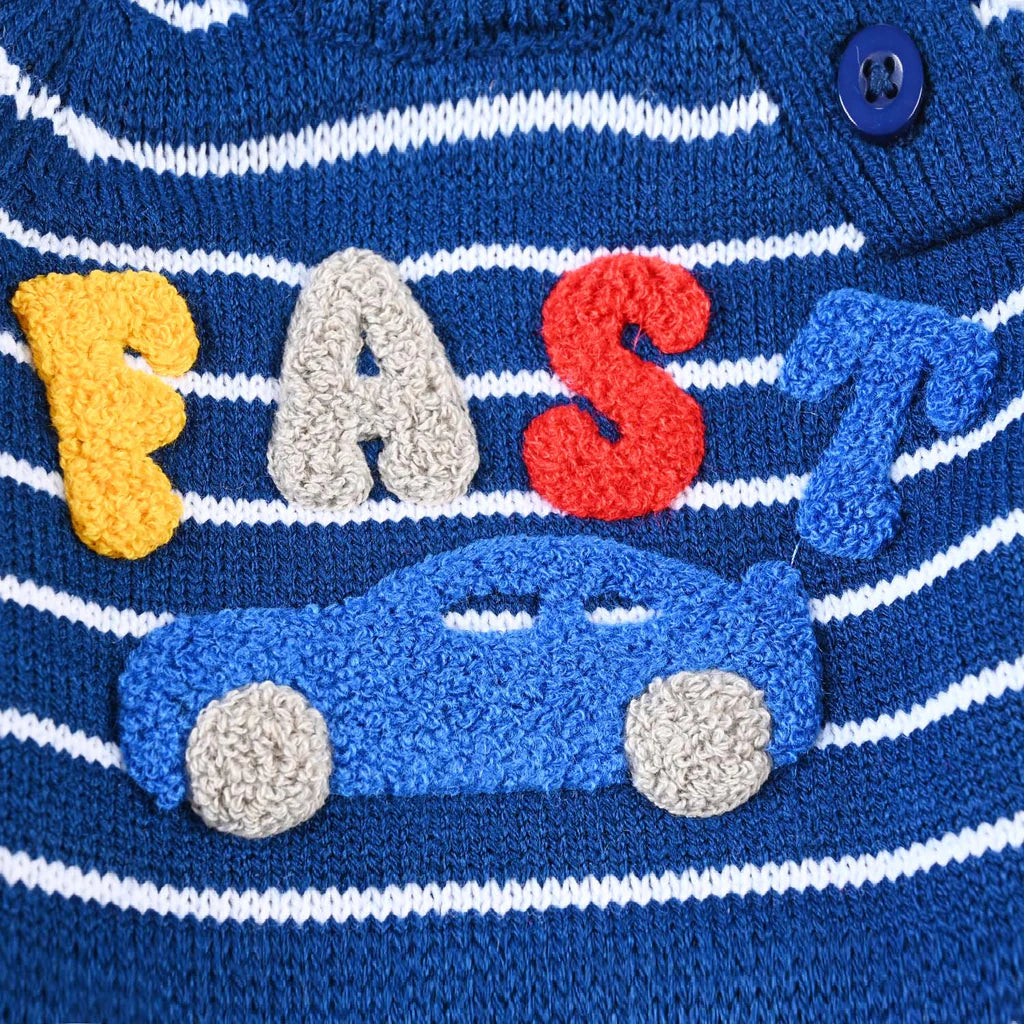 INFANT BOYS ACRYLIC SWEATER FAST-BRIGHT BLUE INFANT BOYS ACRYLIC SWEATER FAST-BRIGHT BLUE