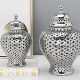 Decorative Ginger Jar with Lid (Set Of 2)