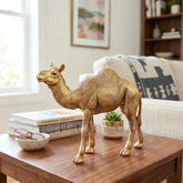 Decorative Gold Finished Camel Statue