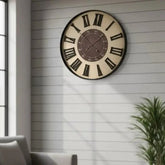 Designer Grid Pattern Wall Hanging Clock
