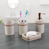 Diamante Bath Set (Set of 4)