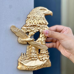 Antique Eagle Sculpture Wall Decor