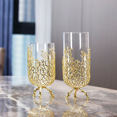 Exclusive Metal Coral Vases (Set Of 2)