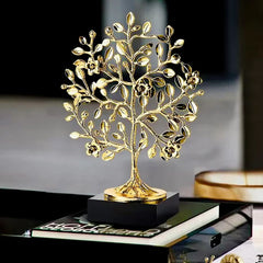 Metal Gold Tree ē Marble Base Ornament