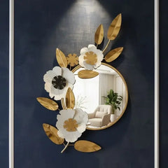 Golden Bloom Harmony Mirror