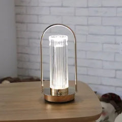 Golden Metal Table Touch Sensor Crystal Lamp