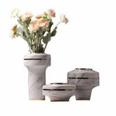Handmade Nordic Modern Ceramic Marble Vases (Set Of 3)
