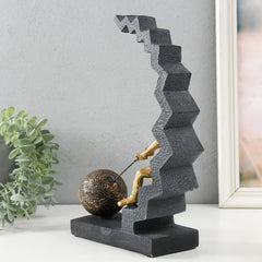 “ Climb of Will “ Gold Man Sculpture