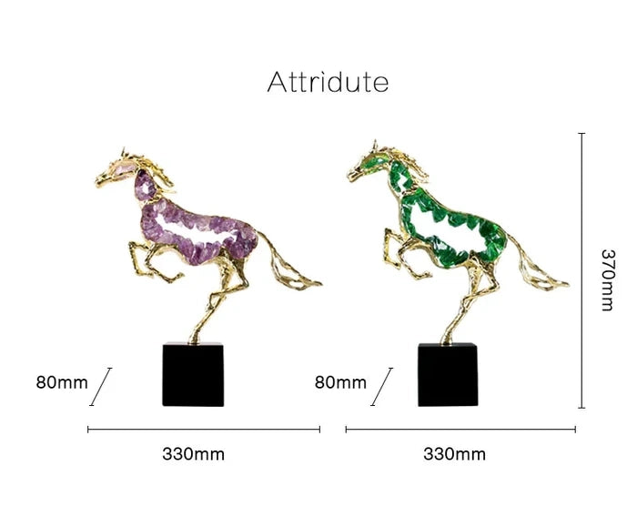 Amethyst Horse Meta Crystal Decor Amethyst Horse Meta Crystal Decor