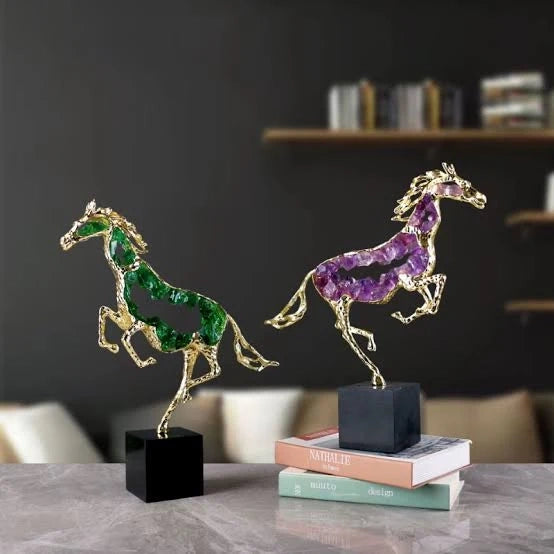 Amethyst Horse Meta Crystal Decor Amethyst Horse Meta Crystal Decor