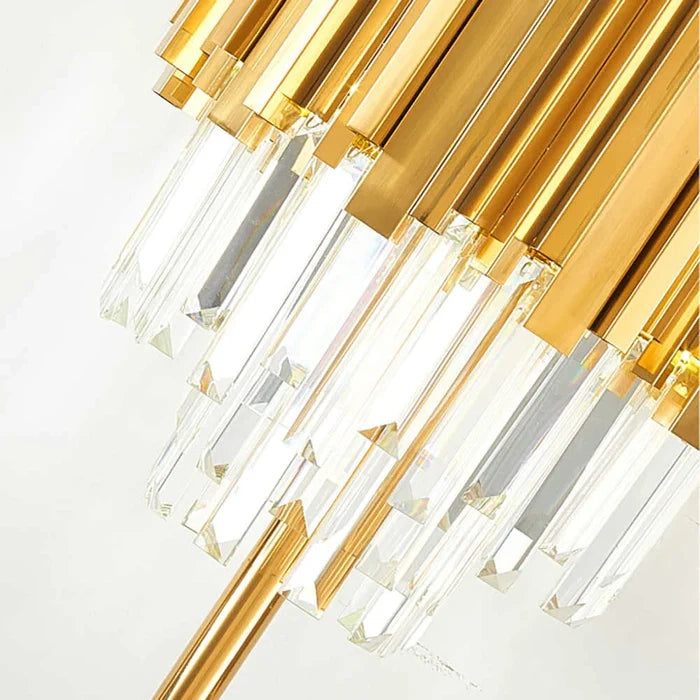 Golden & Crystal Bars Table Lamp Golden & Crystal Bars Table Lamp