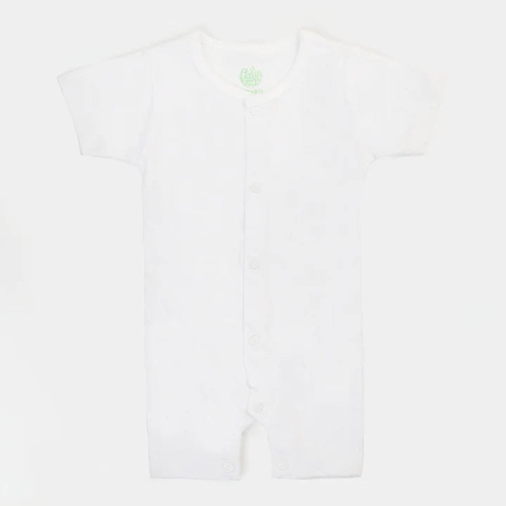 INFANT UNISEX COTTON ROMPERS 3PCS - WHITE INFANT UNISEX COTTON ROMPERS 3PCS - WHITE