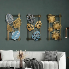 Leafy Metal Wall Hanging