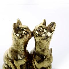 Loving Cat Duo Sculpture